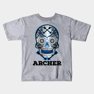 Archery Sugar Skull Kids T-Shirt